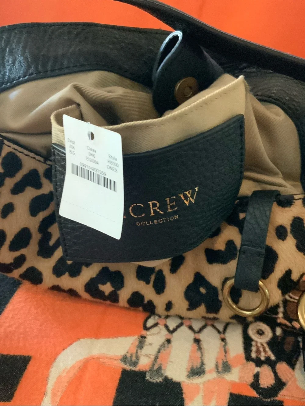 J. Crew Leopard purse